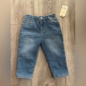 Levi's Blue Denim High-Rise Sherpa lining Kids Jeans
